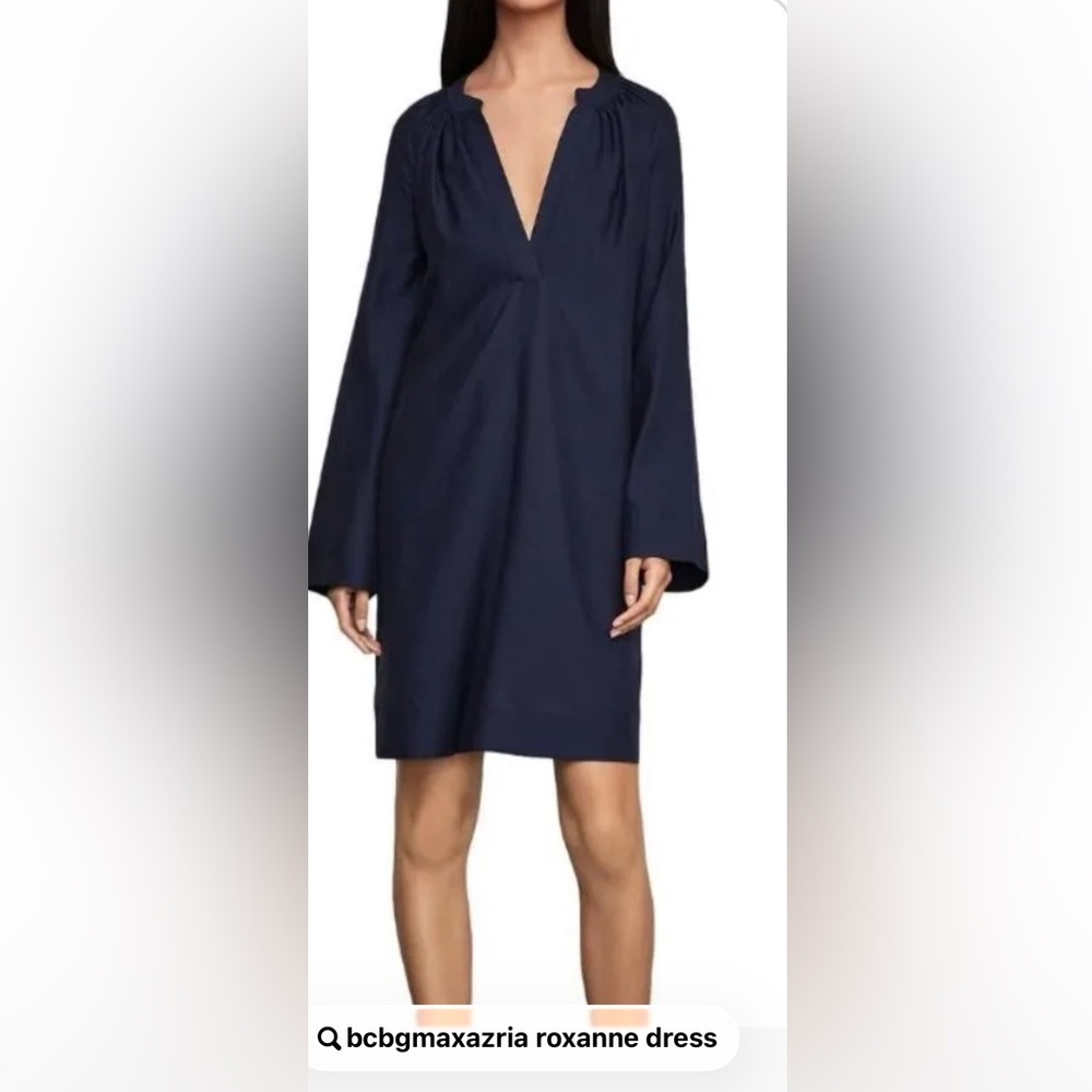 BCBGMaxAzria Long Sleeve Olive Dress” Roxanne”